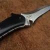 Resident Evil 4 Jack Krauser knife Large verion, Made of spring steel , fixed blade hunting knife, bowie knife by sufi damascus, razor sharp knife fully functional 8mm thick knife with leather sheath