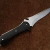 Resident Evil 4 Jack Krauser knife Large verion, Made of spring steel , fixed blade hunting knife, bowie knife by sufi damascus, razor sharp knife fully functional 8mm thick knife with leather sheath