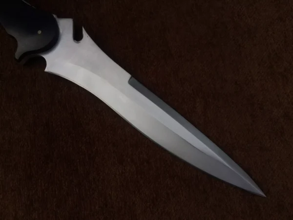 Resident Evil 4 Jack Krauser knife Large verion, Made of spring steel , fixed blade hunting knife, bowie knife by sufi damascus, razor sharp knife fully functional 8mm thick knife with leather sheath