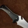 Resident Evil 4 Jack Krauser knife Large verion, Made of spring steel , fixed blade hunting knife, bowie knife by sufi damascus, razor sharp knife fully functional 8mm thick knife with leather sheath