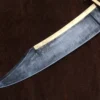 Alamo Musso Bowie knife , Custom handmade forged 5160 spring steel historical bowie knife, Museum Replica , 8mm thick, Brass spine guard , brass bolster and butt cap , oak wood handle and razor Sharp, custom knife, Come with cowhide leather sheath antiqued bowie knife