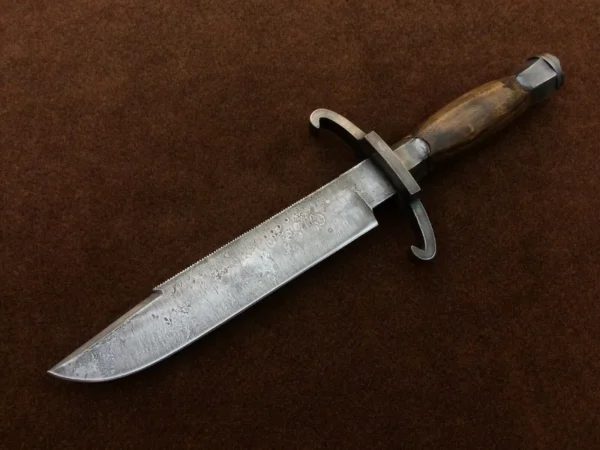 Antiqued Bart Moore Bowie knife , Historical Bowie knife , Museum Replica, Forged Bowie knife, Handmade with love