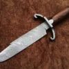 Damascus Steel Bart Moore Bowie knife , Historical Knife , Alamo Museum Historical knife , Collectable knife , Hunting knife, high quality custom knife , high quality damascus steel knife , custom knife , sufi damascus custom knife