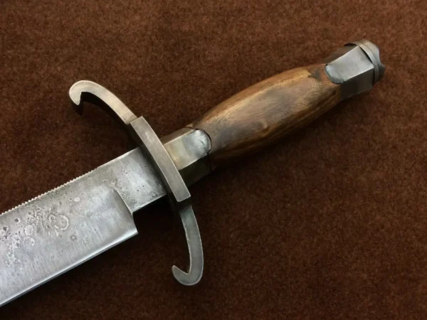 Antiqued Bart Moore Bowie knife , Historical Bowie knife , Museum Replica, Forged Bowie knife, Handmade with love