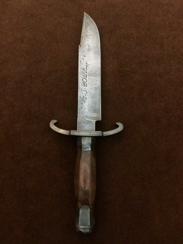 Antiqued Bart Moore Bowie knife , Historical Bowie knife , Museum Replica, Forged Bowie knife, Handmade with love