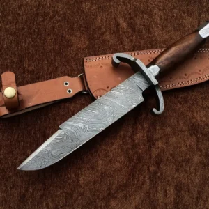 Damascus Steel Bart Moore Bowie knife , Historical Knife , Alamo Museum Historical knife , Collectable knife , Hunting knife, high quality custom knife , high quality damascus steel knife , custom knife , sufi damascus custom knife