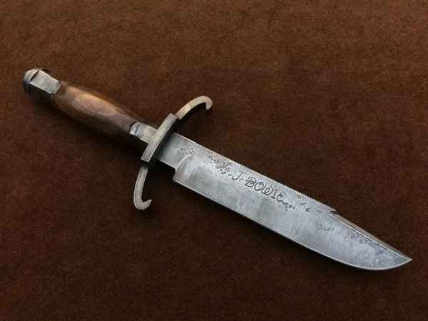 Antiqued Bart Moore Bowie knife , Historical Bowie knife , Museum Replica, Forged Bowie knife, Handmade with love