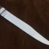 Satin polished James bowie no,1 , Custom handmade 5160 spring steel guard less bowie knife